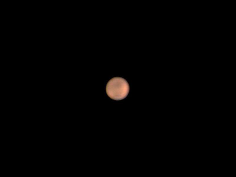 望遠鏡で見た火星