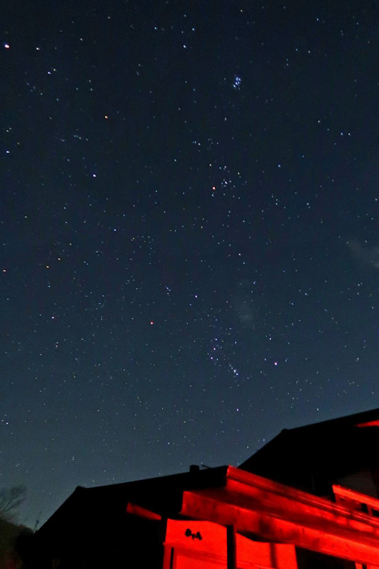 星空ウォッチングの様子