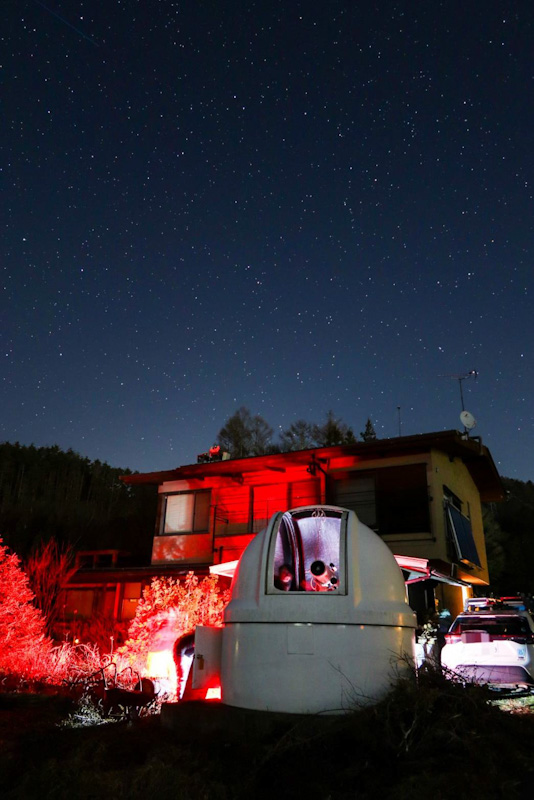 星空ウォッチングの様子