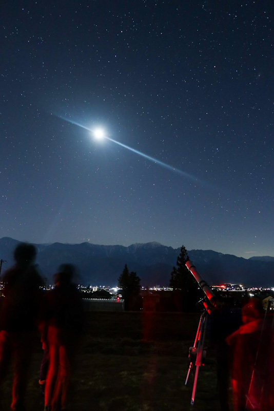 星空ウォッチングの様子