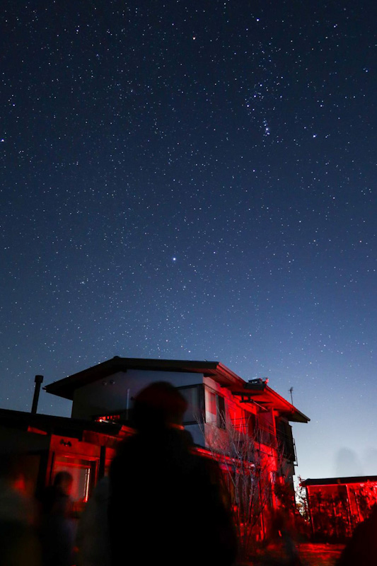 星空ウォッチングの様子