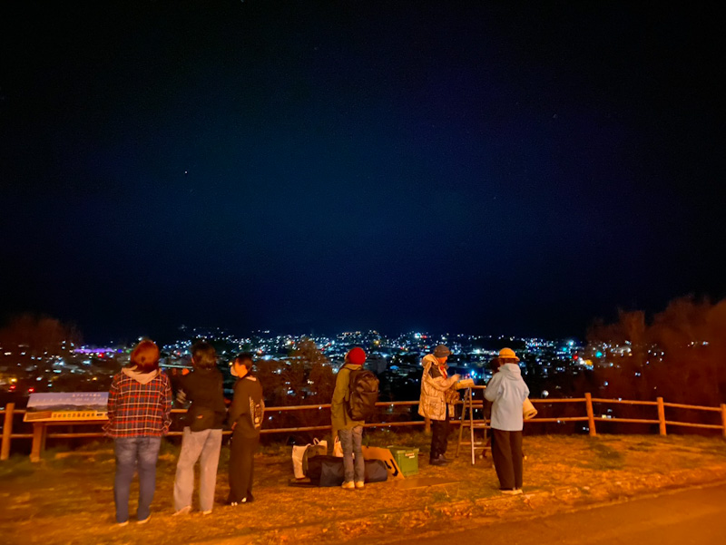 夜桜星見交流会の様子