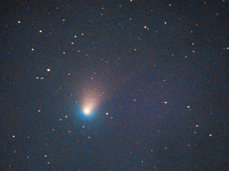 望遠鏡で撮影したZTF彗星